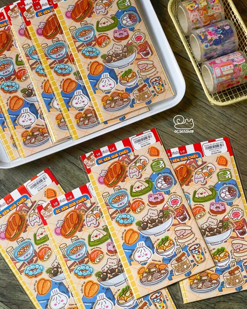 Sticker Ốc sên quà chiều