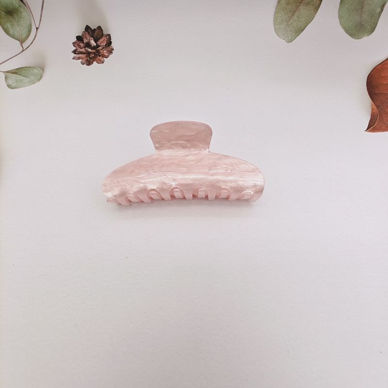 Kẹp càng cua Bán nguyệt marble nhũ (9cm)