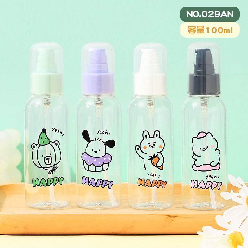 Lọ chiết nhựa Động vật happy (dạng pump)(100ml)