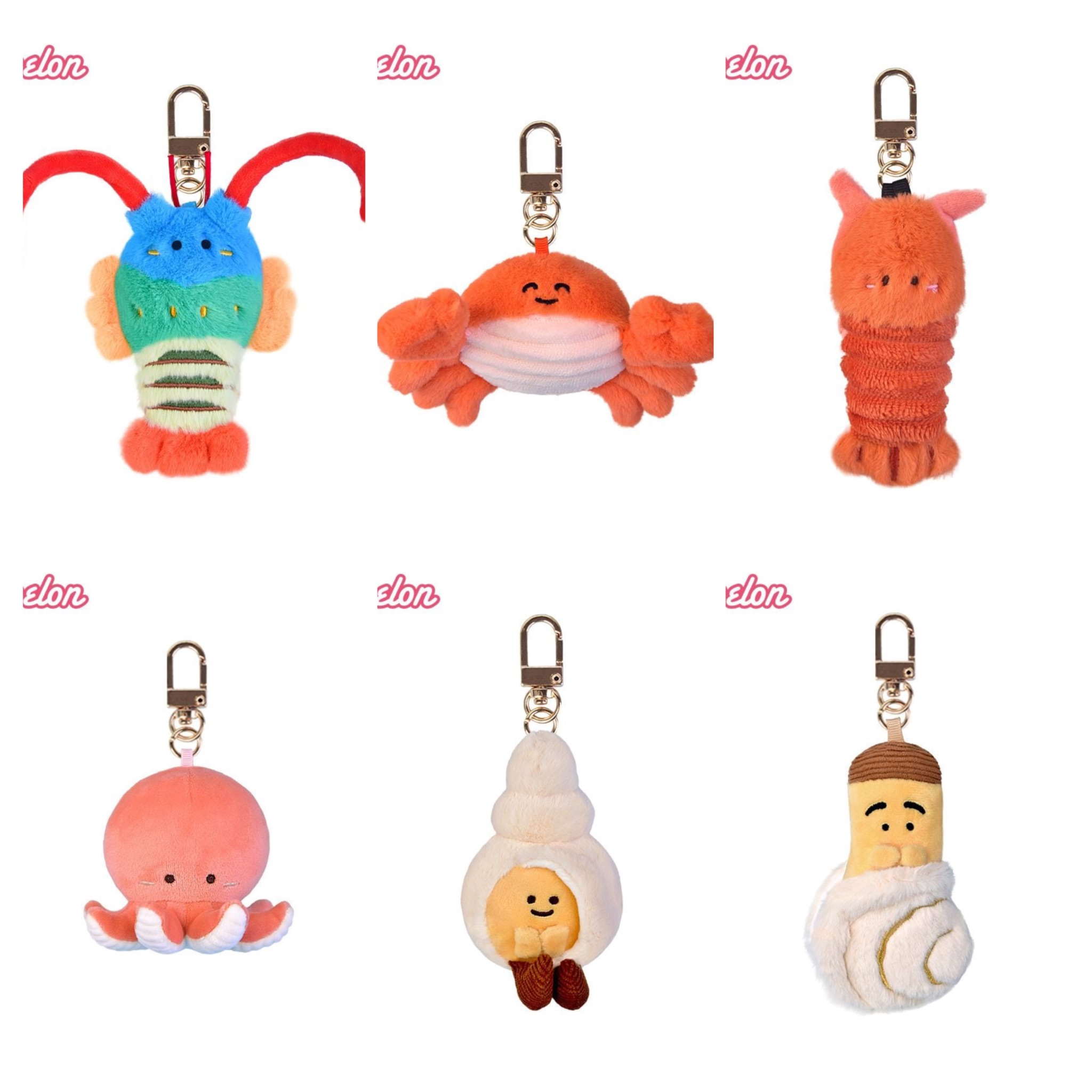 Móc khóa bông Hải Sản 120k