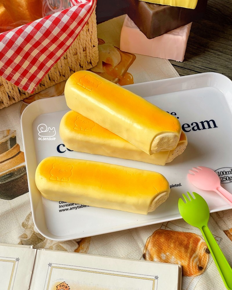 Squishy thanh bánh kem sữa gấu