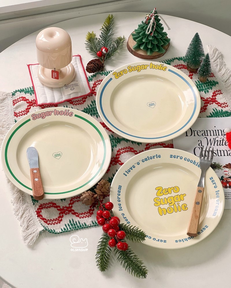 Đĩa sứ Sugar holic Ok Maji
