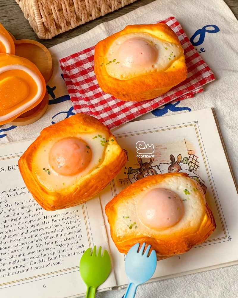 Squishy bánh nướng trứng ốp