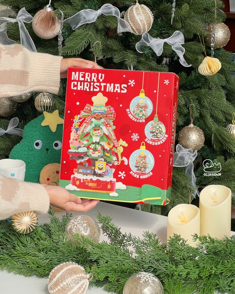 Bộ xếp hình Noel SpongeBob