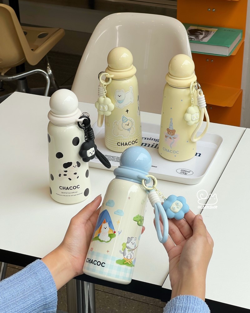 Bình giữ nhiệt nắp tròn Chacoc (400ml)