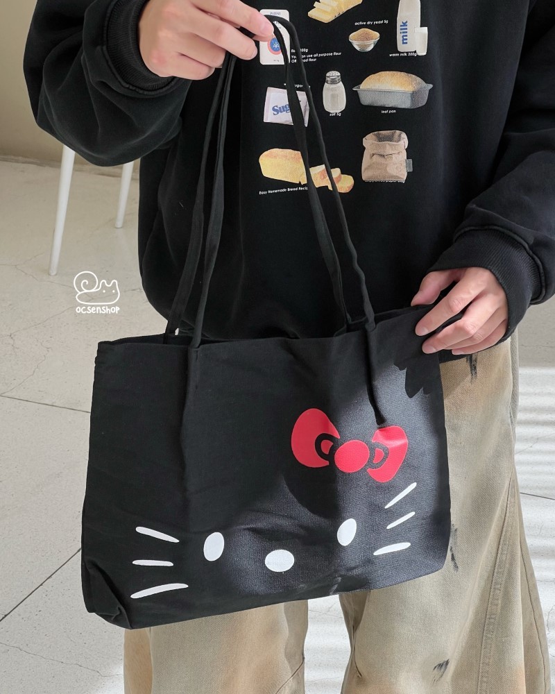 Totebag mặt Hello Kitty