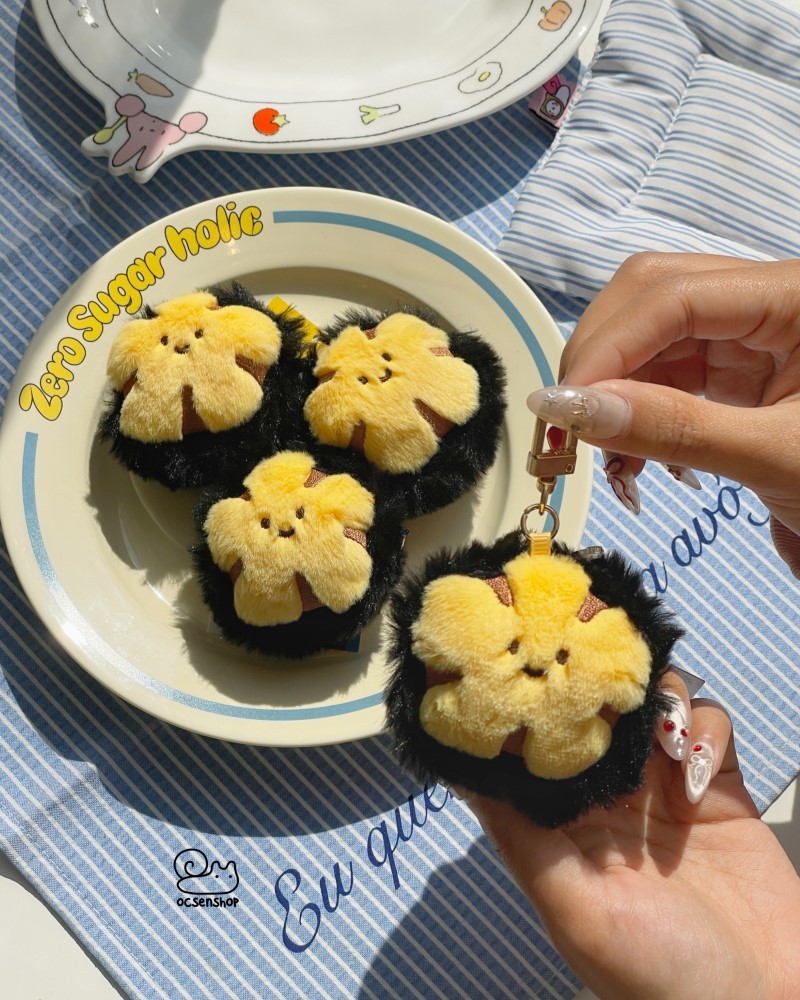 Móc khóa bông Nhím biển (11cm)