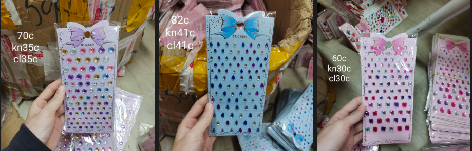 Sticker nổi 3D nhiều hình 15k (1 tấm)
