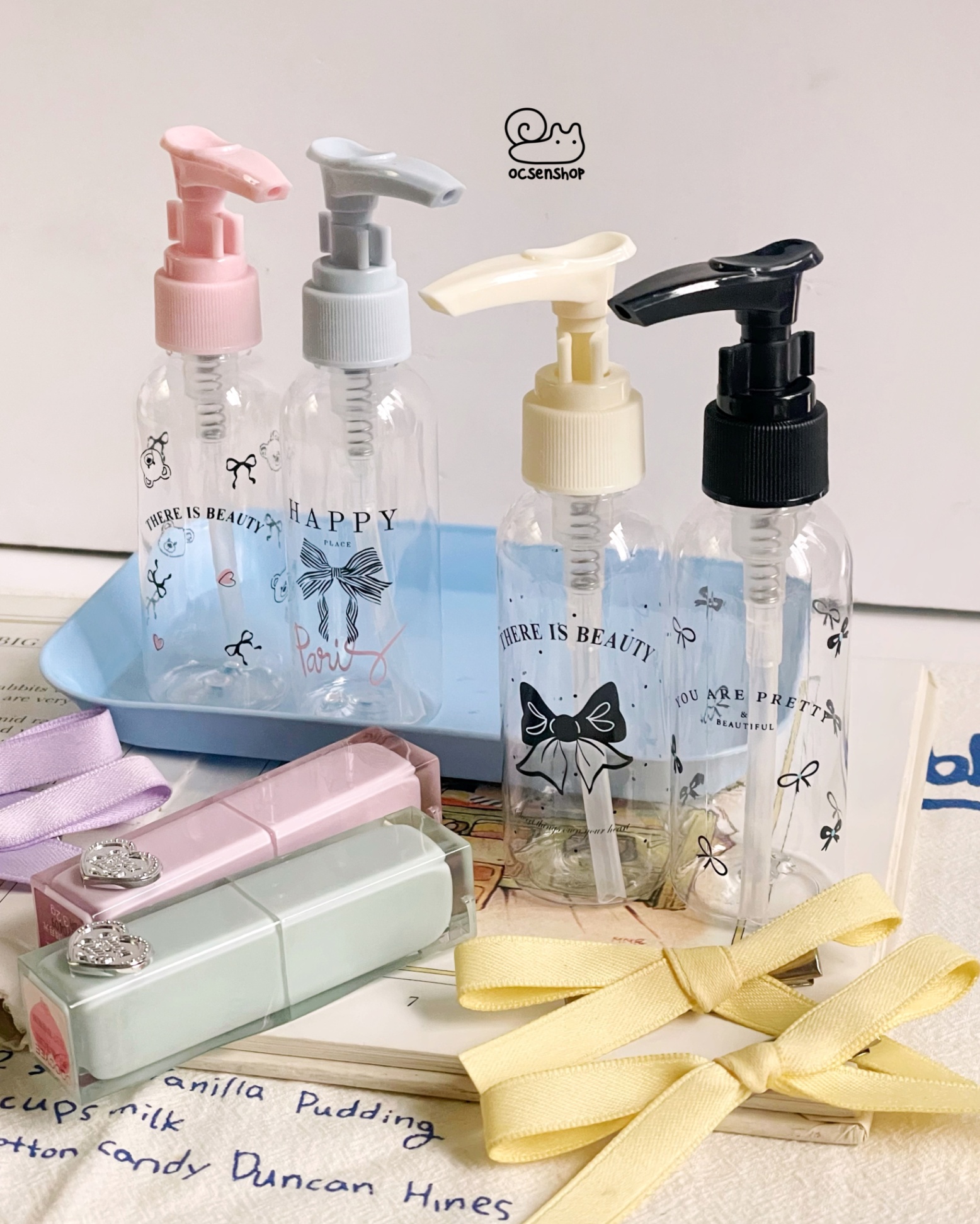 Lọ chiết nhựa Beautiful (dạng pump)(60ml)
