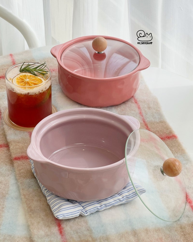 Bát sứ kèm nắp thủy tinh