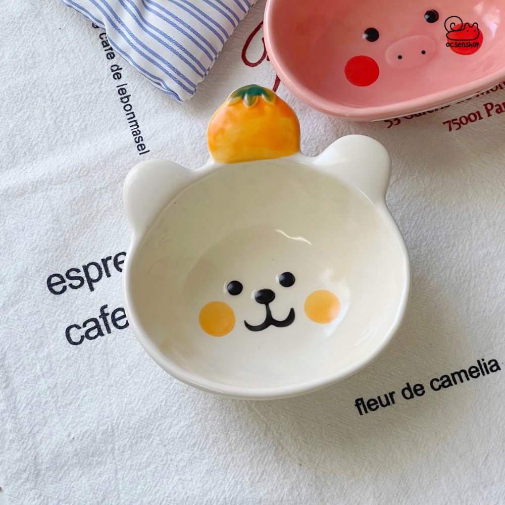 Bát sứ đựng gia vị Động vật