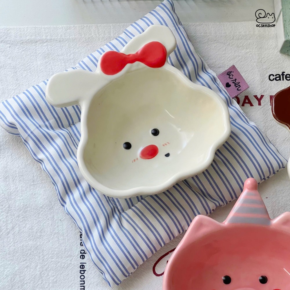 Bát sứ đựng gia vị Động vật
