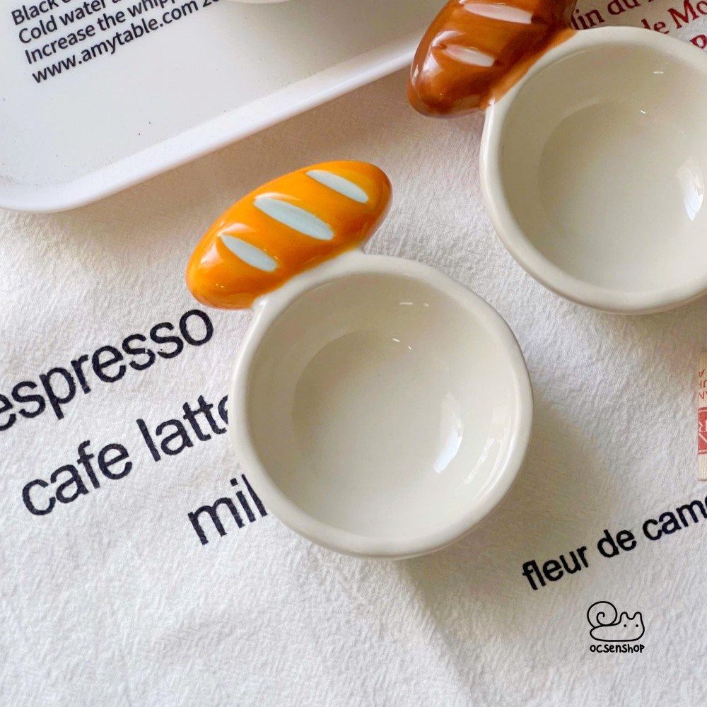 Bát sứ đựng gia vị quai cầm bánh