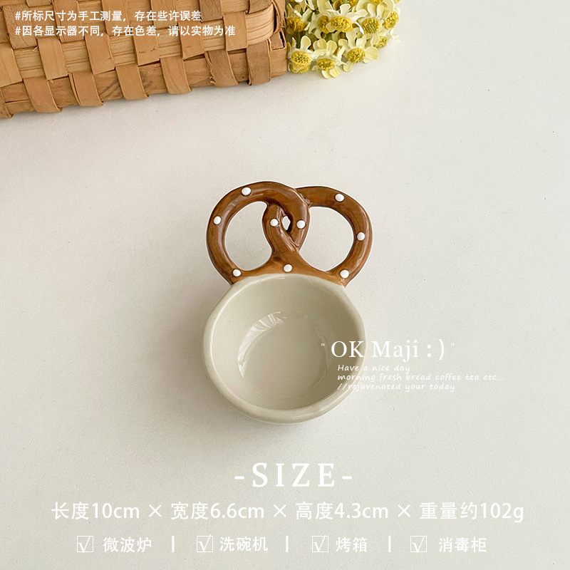 Bát sứ đựng gia vị quai cầm bánh