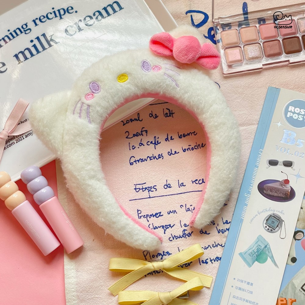 Bờm bông bản to Hello Kitty