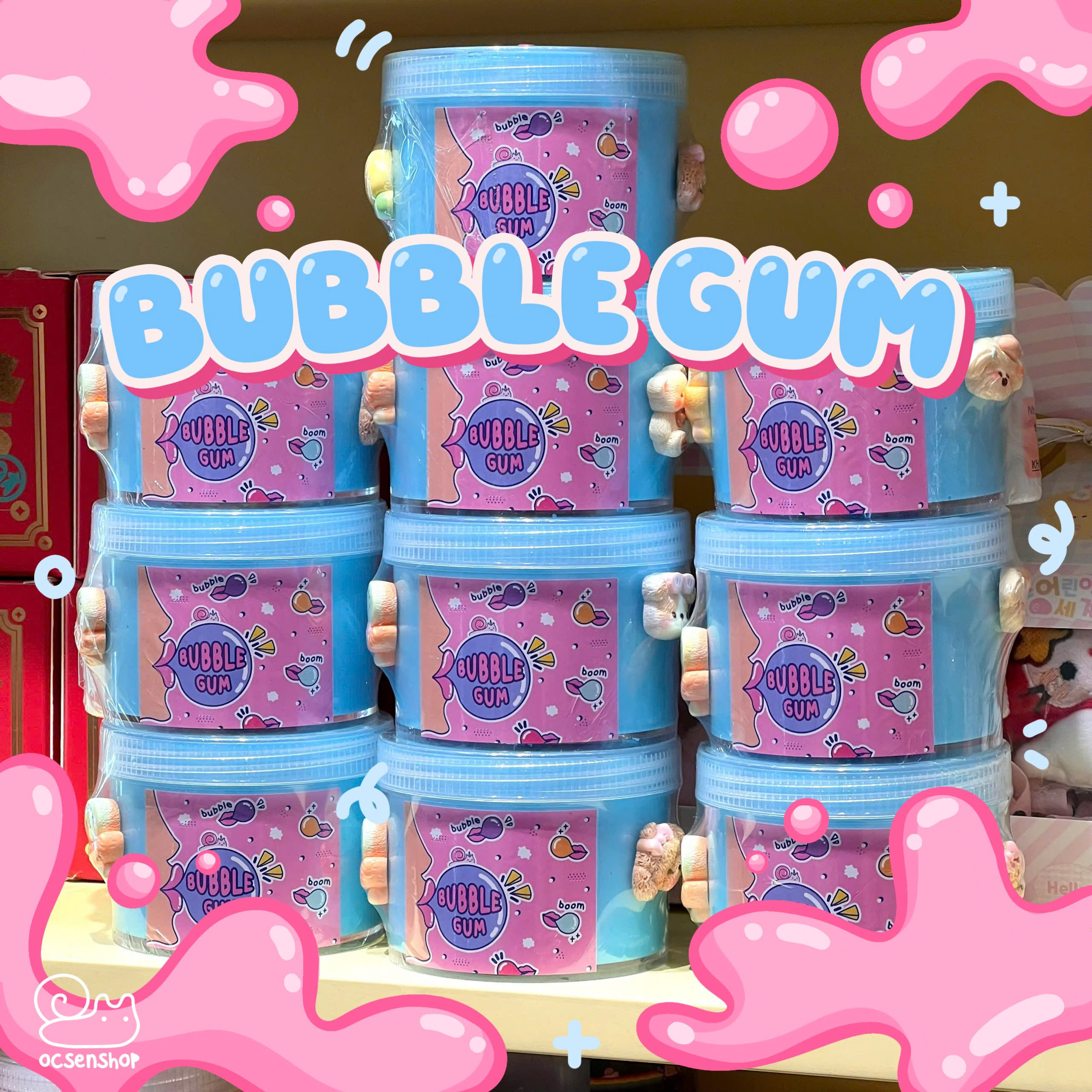 Slime Bubble gum (Basic slime) - 8oz