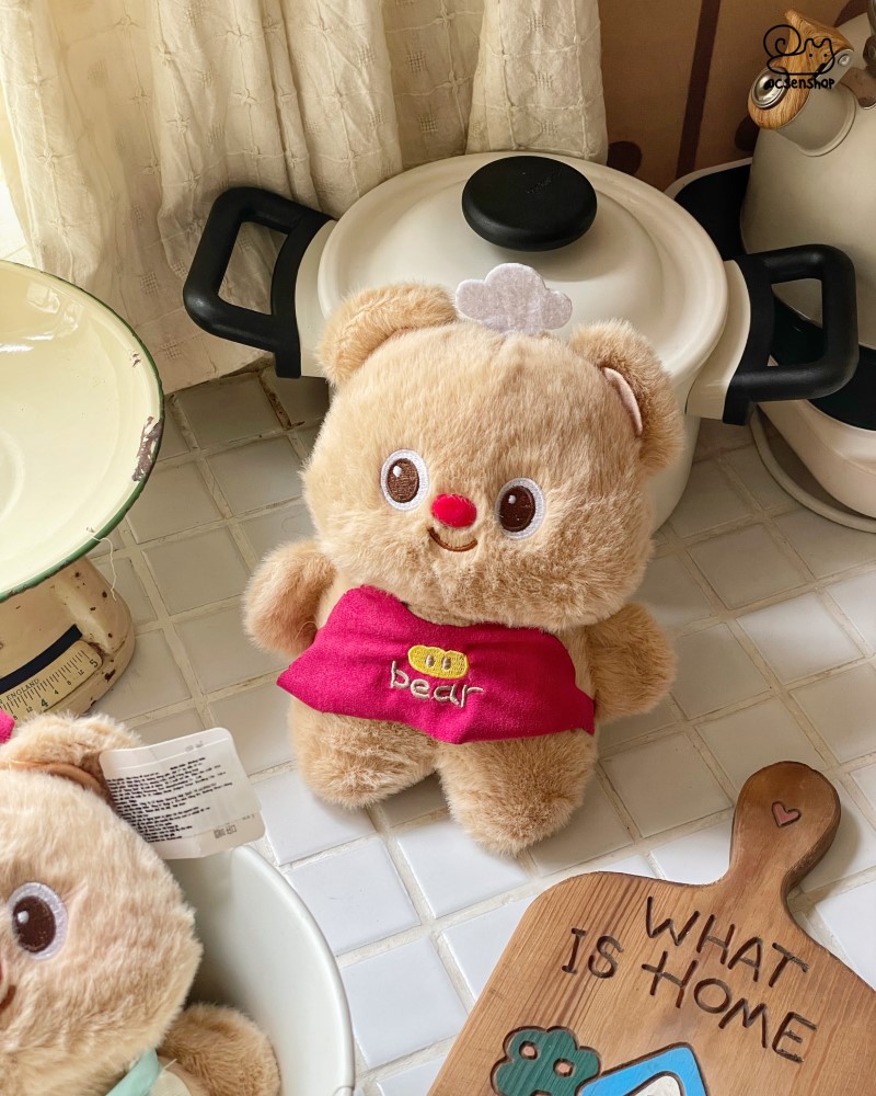 Butter bear bông đeo yếm (25cm)