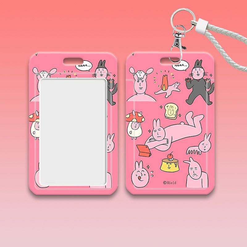 Card holder Thỏ My friend kèm dây lò xo