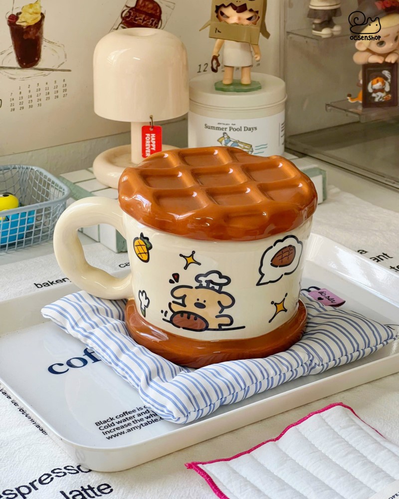 Cốc sứ Bright Future kèm nắp (450ml)