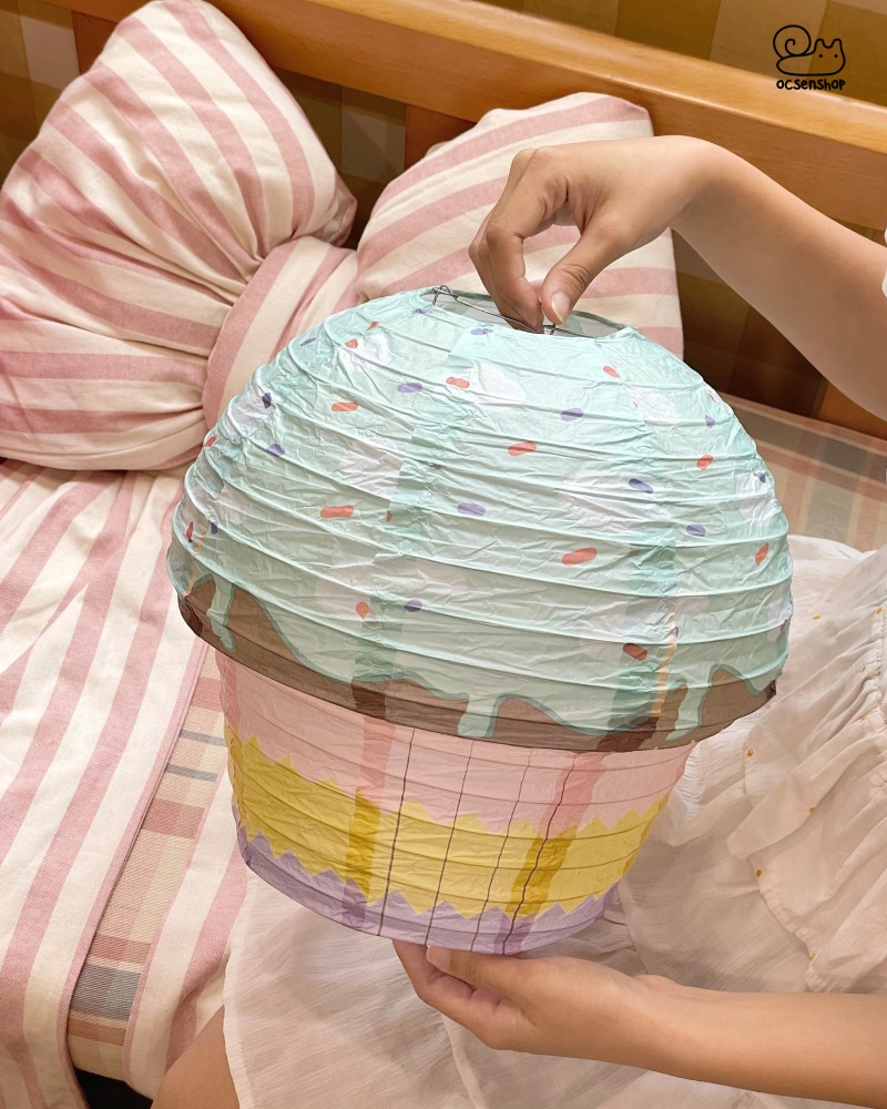 Đèn lồng giấy Cupcake