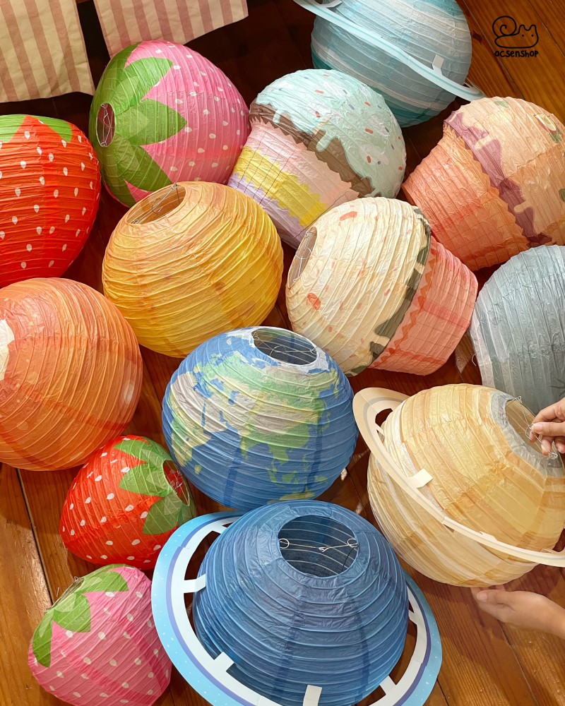 Đèn lồng giấy Dâu tây