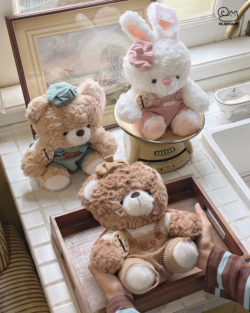 Động vật bông mặc yếm nhung (30cm)