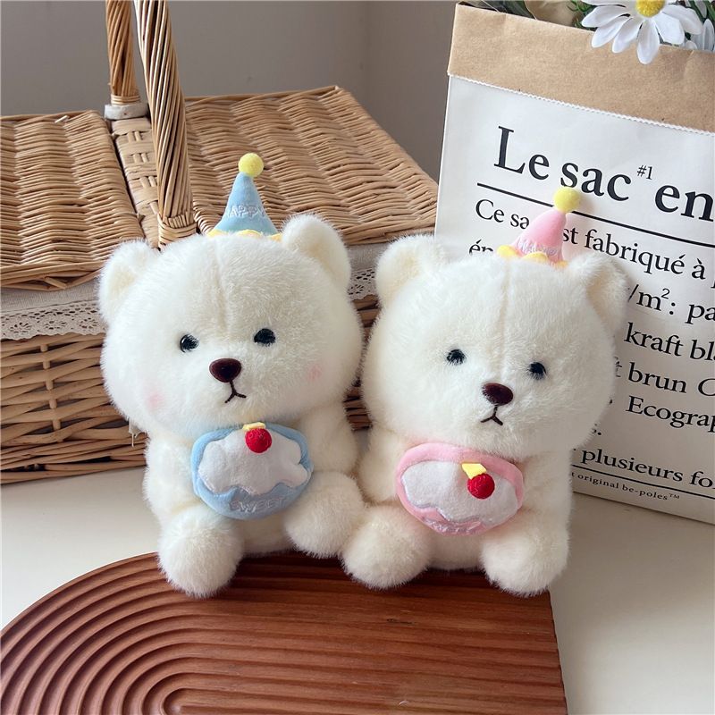 Gấu bông đội mũ Happy (25cm)