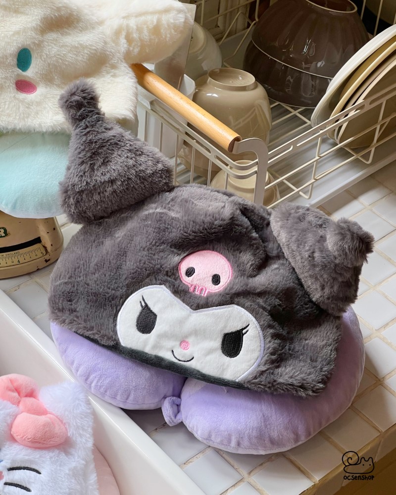 Gối kê cổ kèm mũ Sanrio