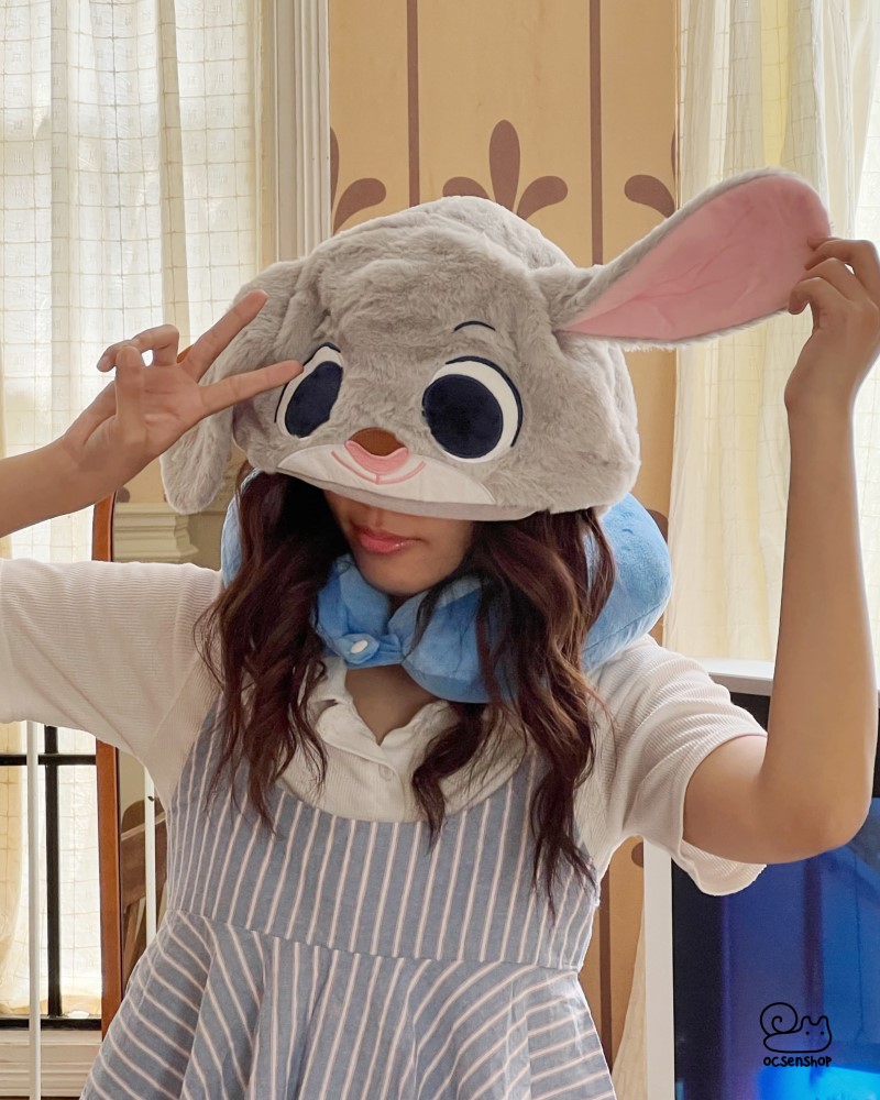 Gối kê cổ kèm mũ cartoon