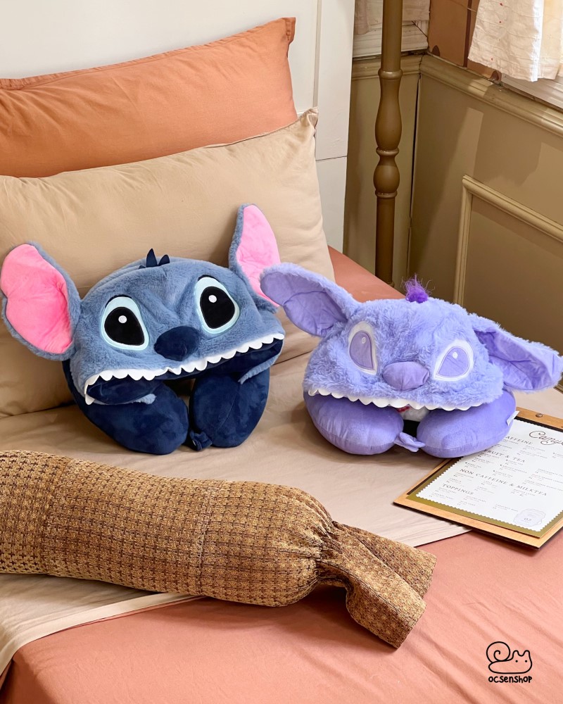 Gối kê cổ kèm mũ cartoon