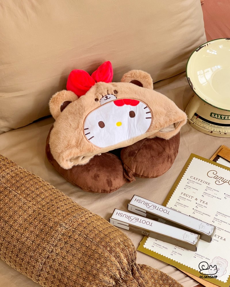 Gối kê cổ kèm mũ cartoon
