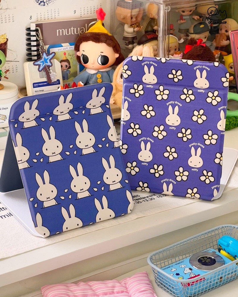 Gương gập bọc da Miffy (15x20cm)