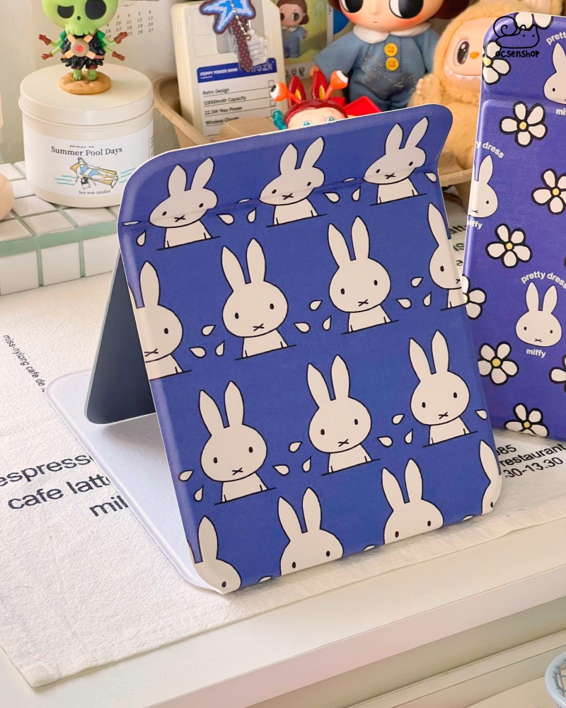 Gương gập bọc da Miffy (15x20cm)
