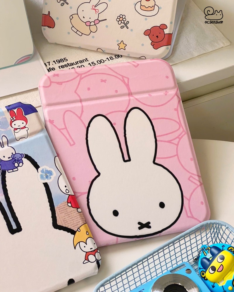 Gương gập bọc da Miffy (15x20cm)