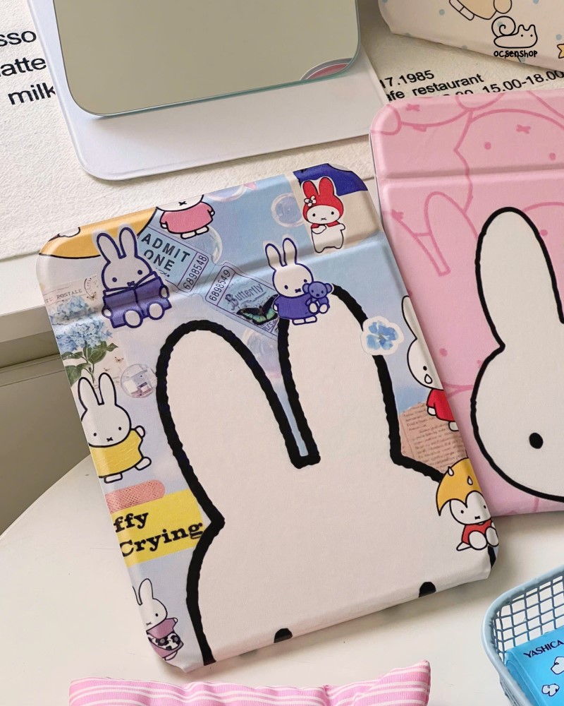 Gương gập bọc da Miffy (15x20cm)