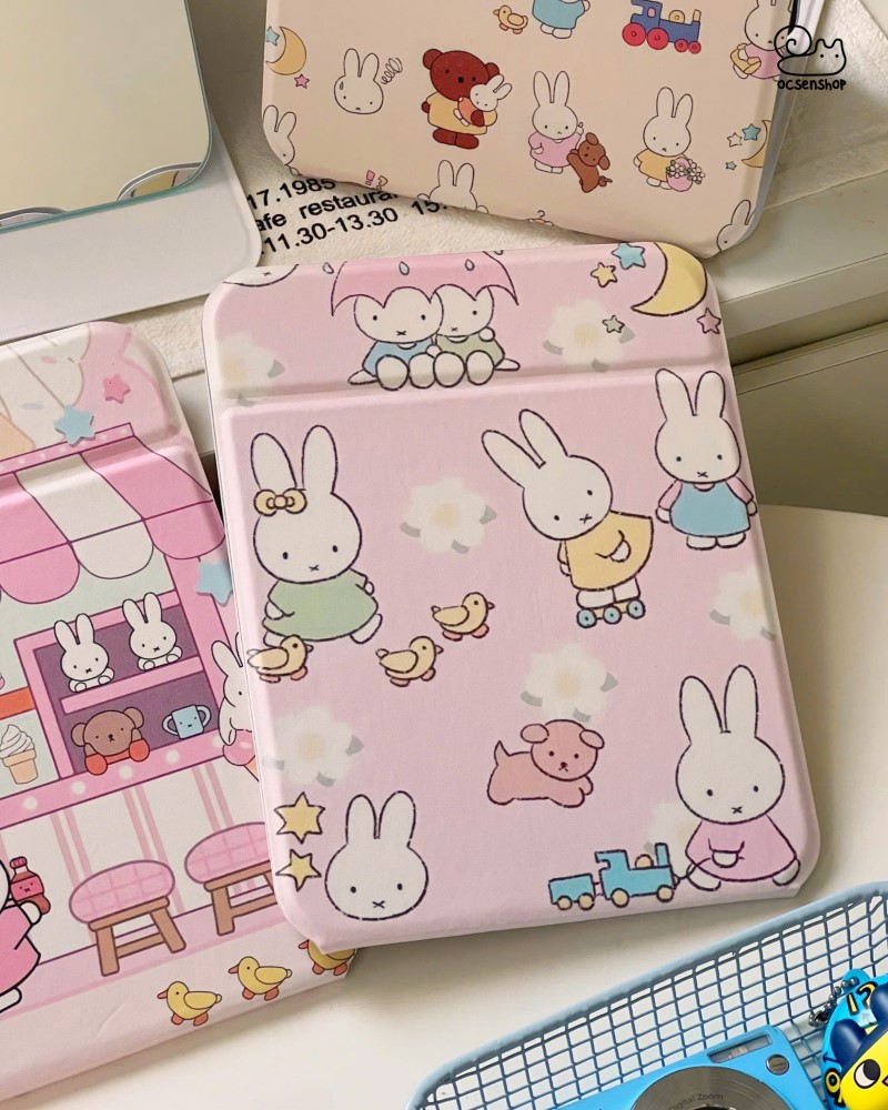 Gương gập bọc da Miffy (15x20cm)