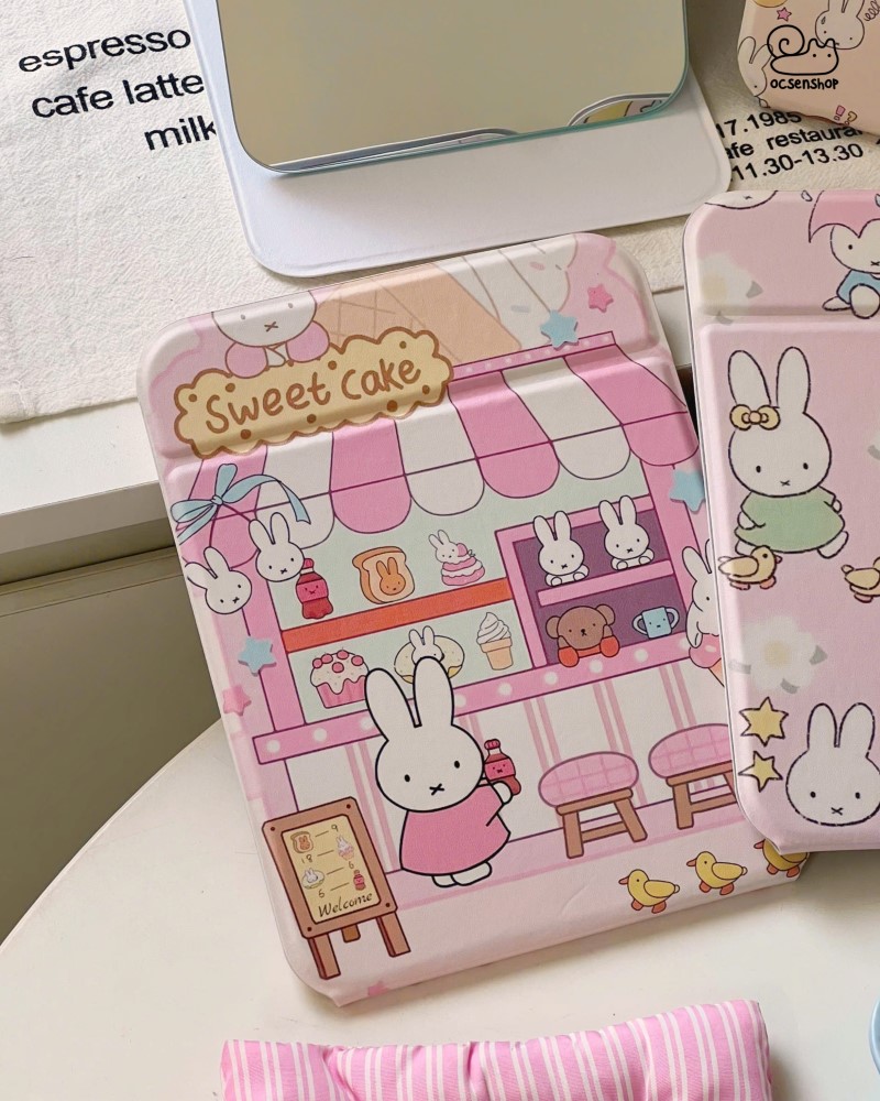 Gương gập bọc da Miffy (15x20cm)