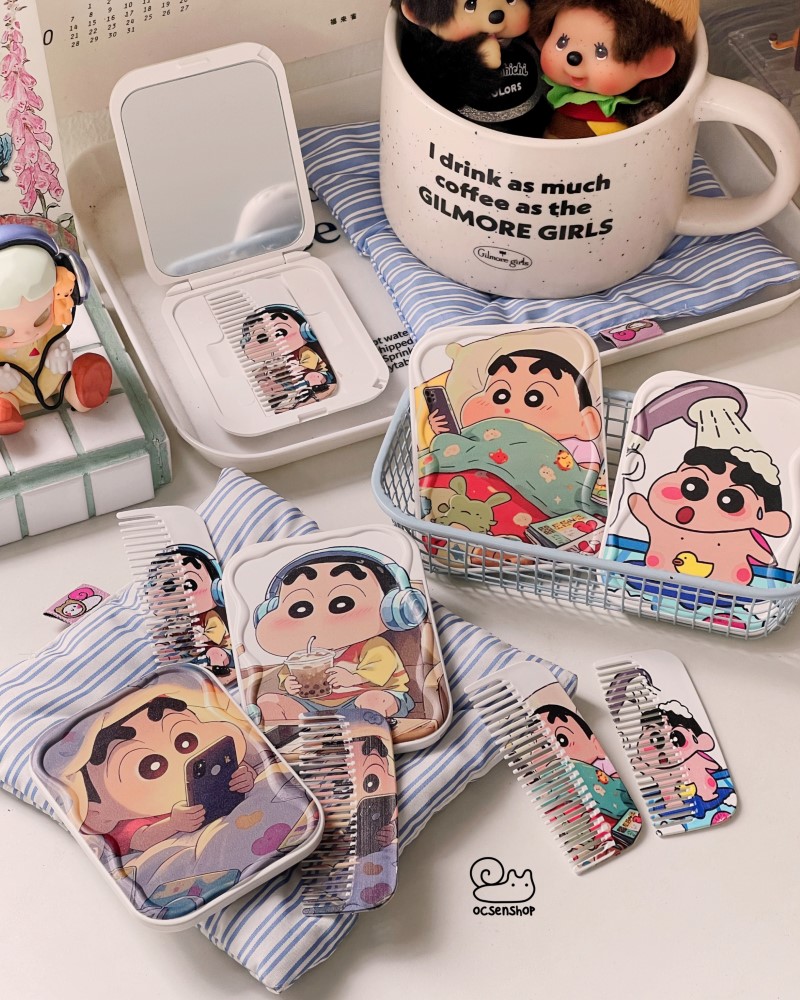 Gương gập kèm lược Shinnosuke