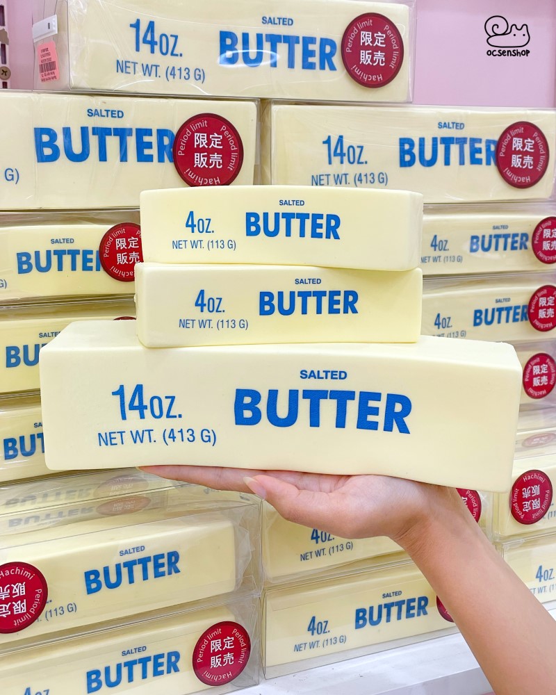 Hachimi Squishy Salted Butter kèm hộp