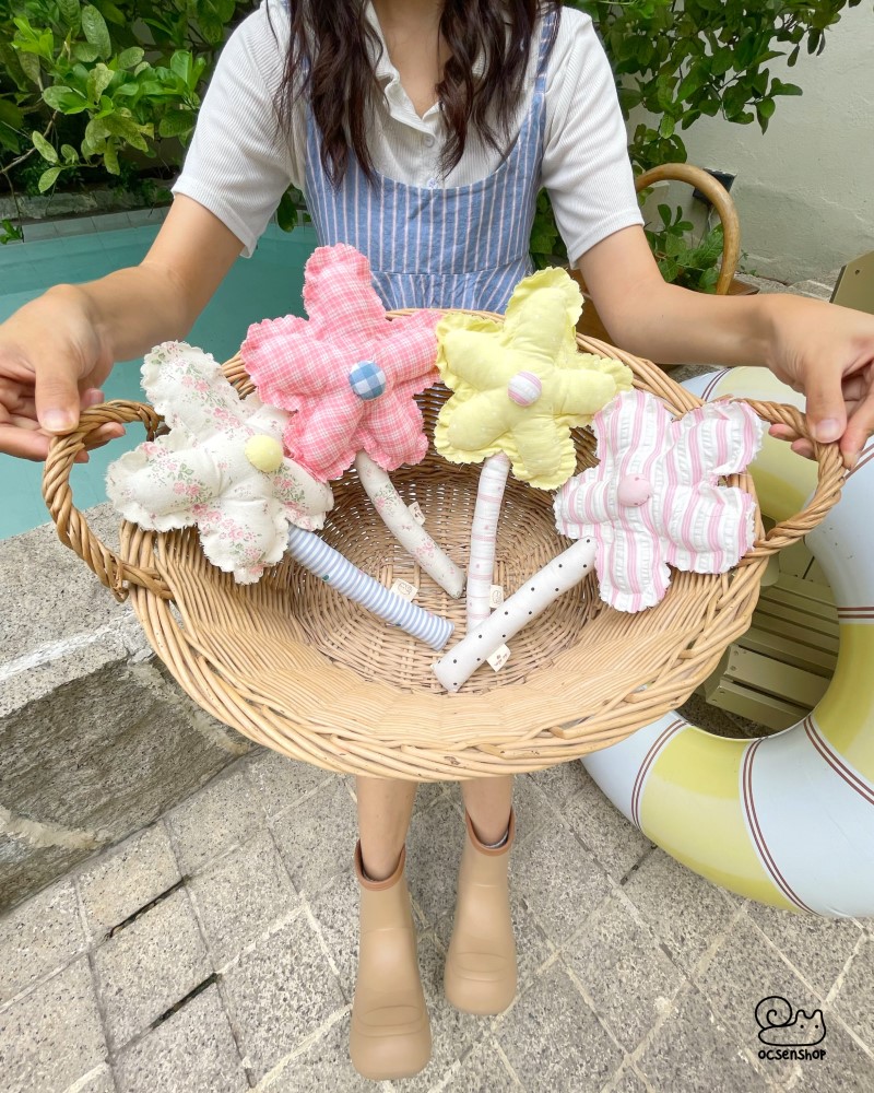 Hoa vải bông họa tiết