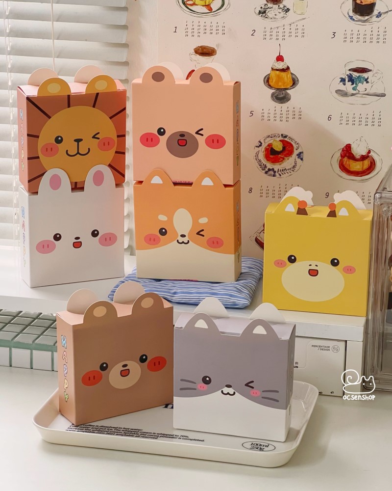 Hộp quà mặt động vật có tai (11,5x3,8x13cm)
