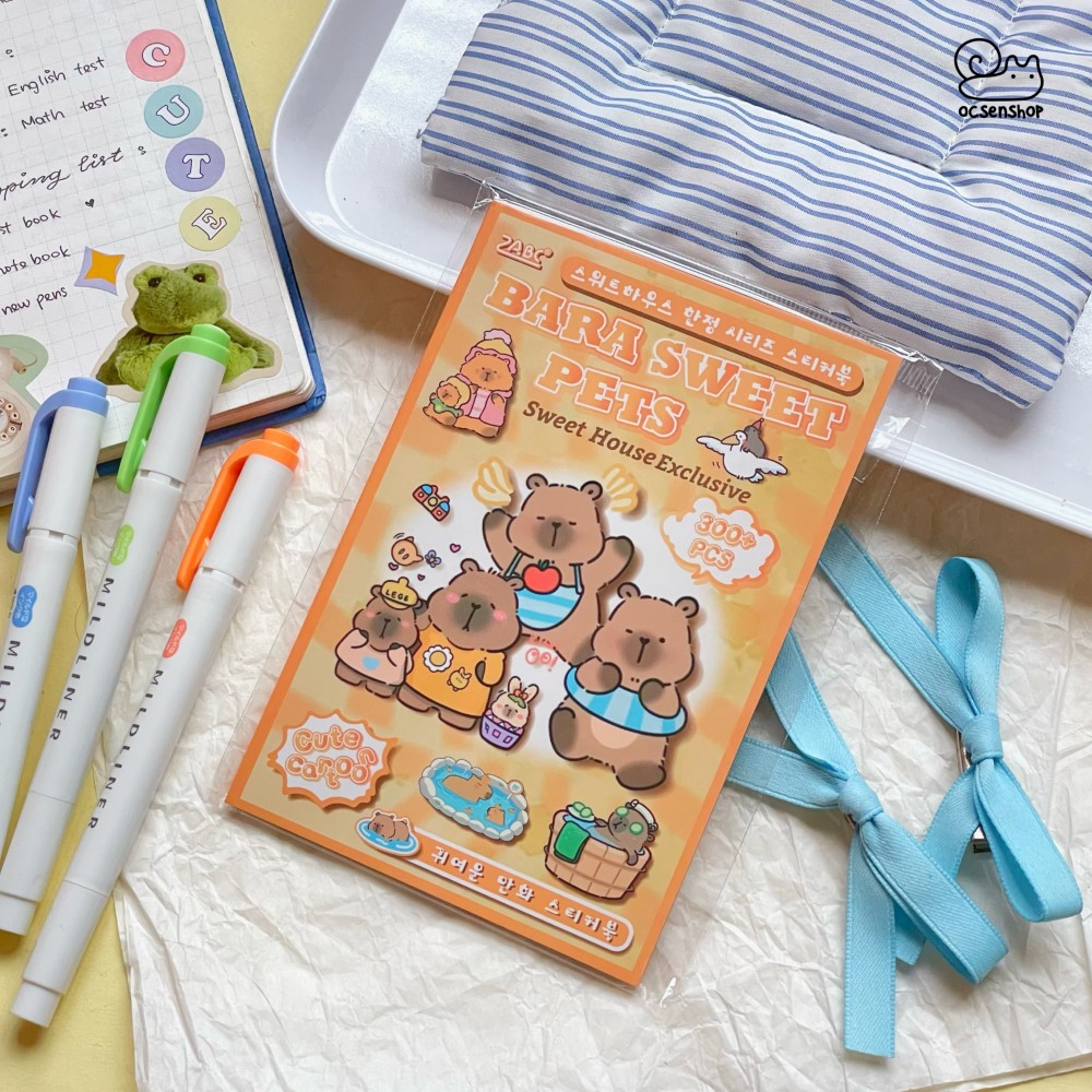 Hộp sticker Cute Cartoon (20 tấm)(10x15cm)