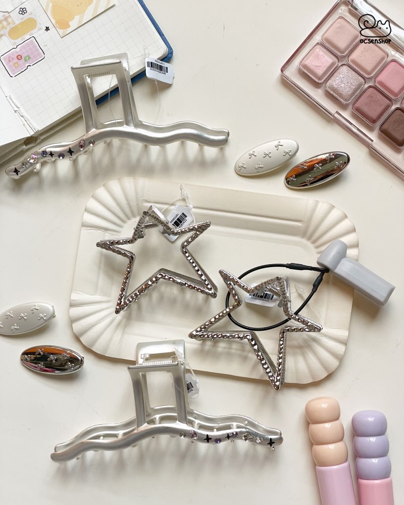 Kẹp tóc nhỏ Nơ nổi (4cm)