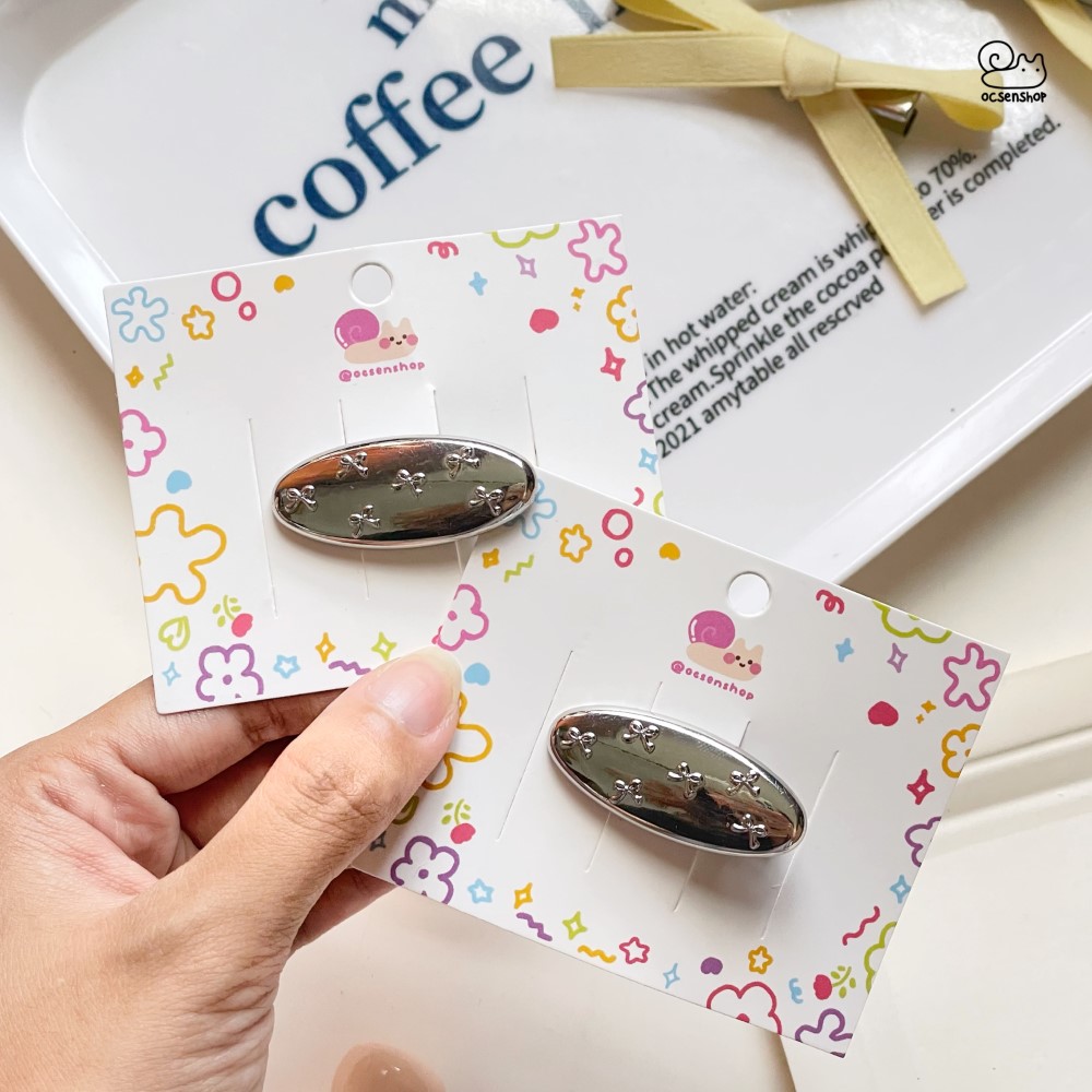 Kẹp tóc nhỏ Nơ nổi (4cm)