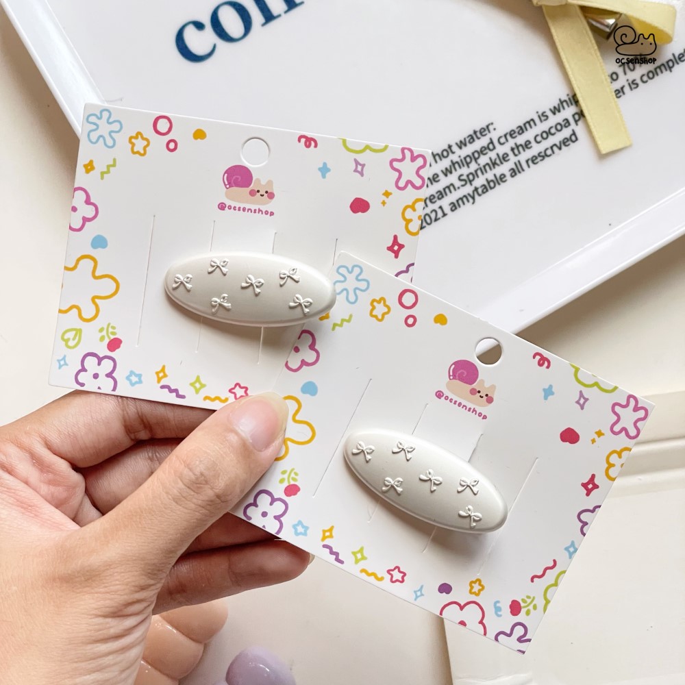 Kẹp tóc nhỏ Nơ nổi (4cm)