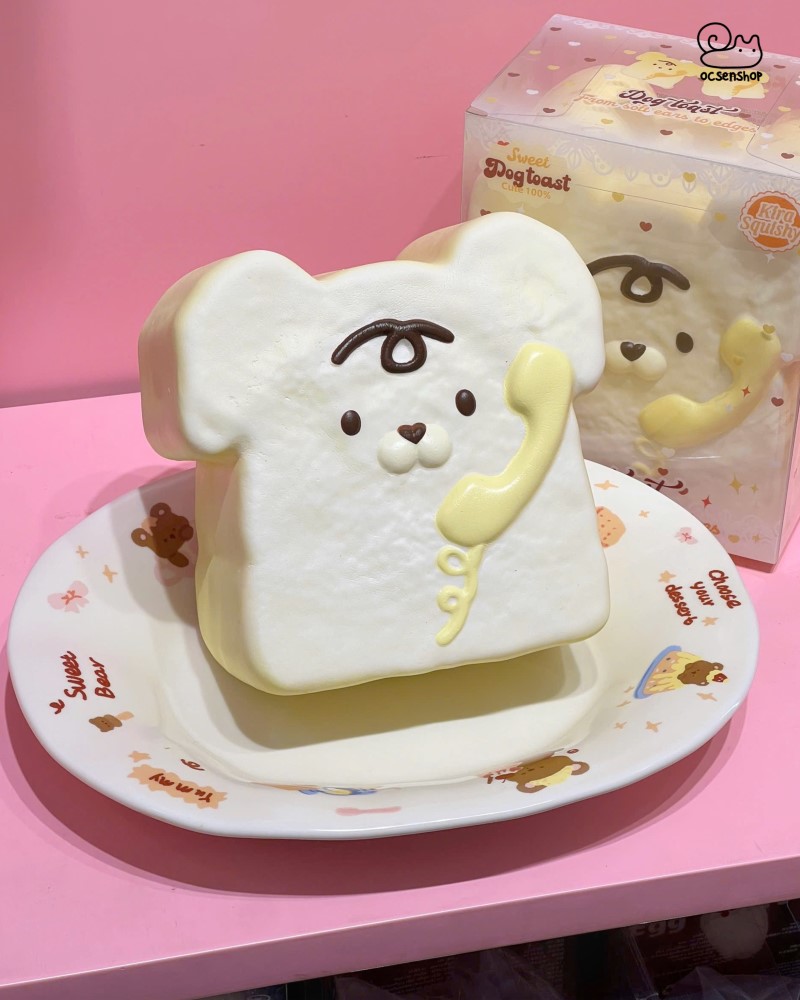 LISA Squishy Dog toast (kèm hộp)