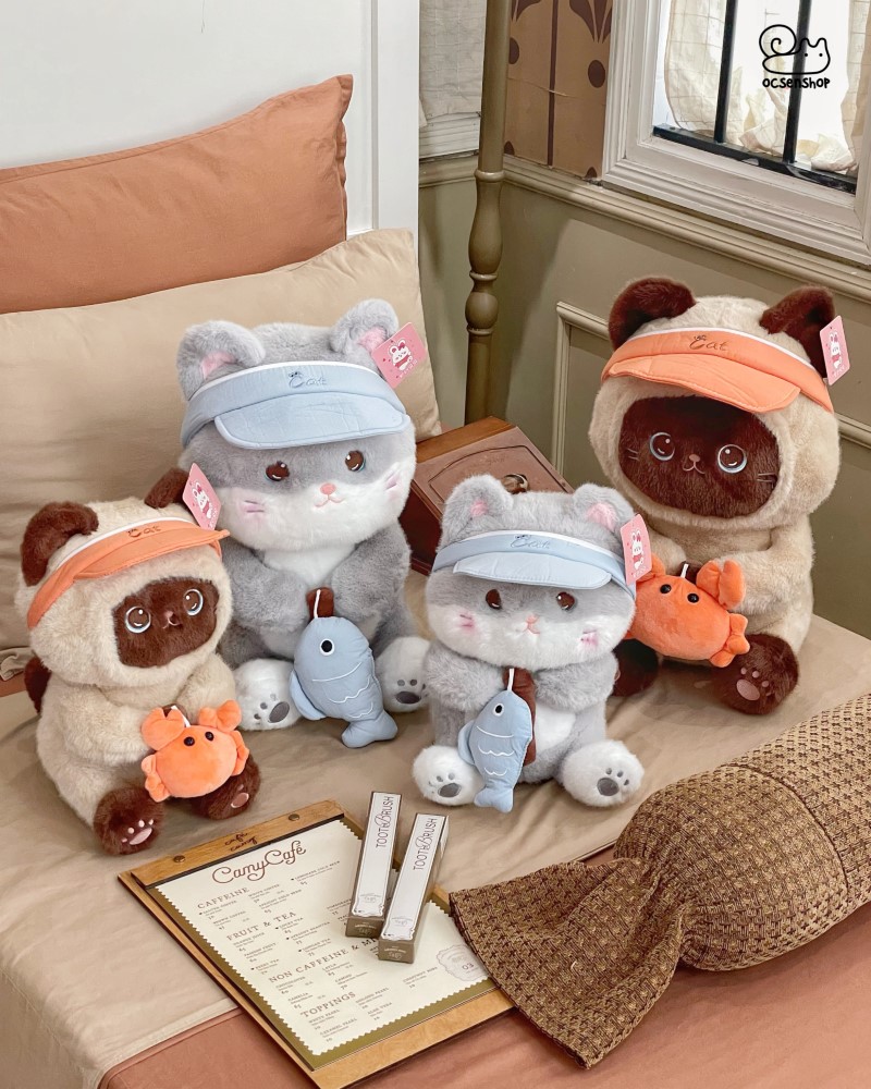 Mèo bông đội mũ Cat