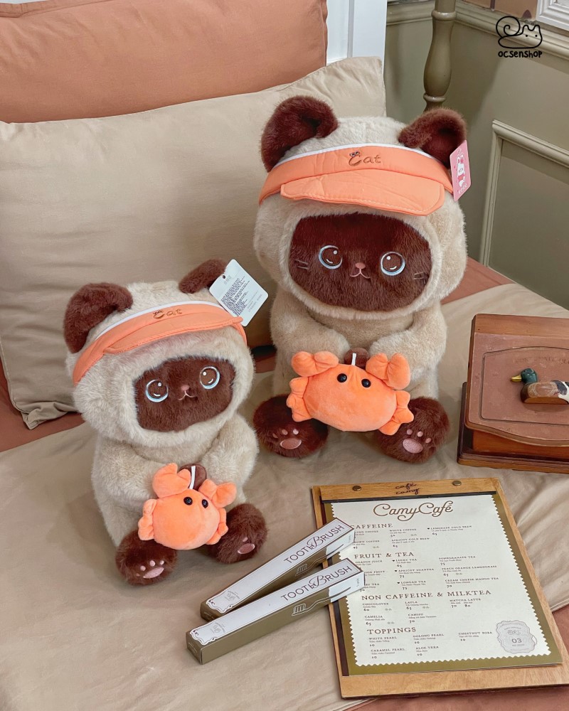 Mèo bông đội mũ Cat