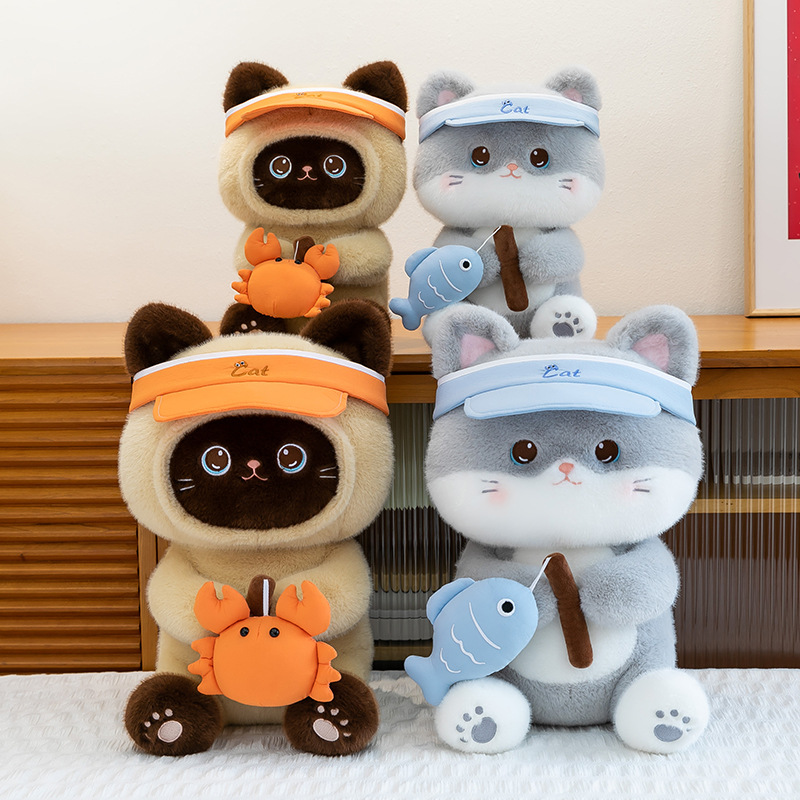 Mèo bông đội mũ Cat