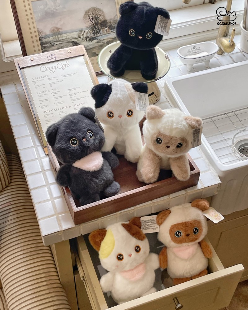 Mèo bông mắt sao (25cm)